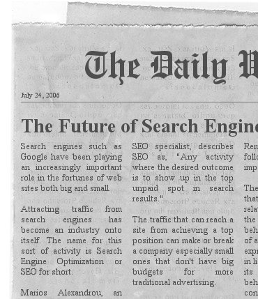 not a real newspaper article