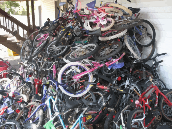 A Pile of Used Bikes