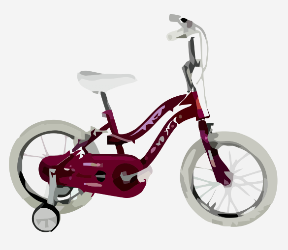 Child's Bike With Training Wheels