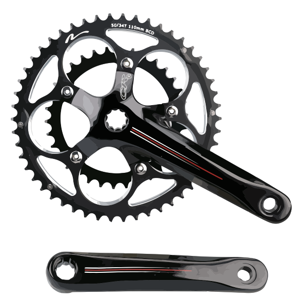 Crankset, Chainrings, and Crank Arms