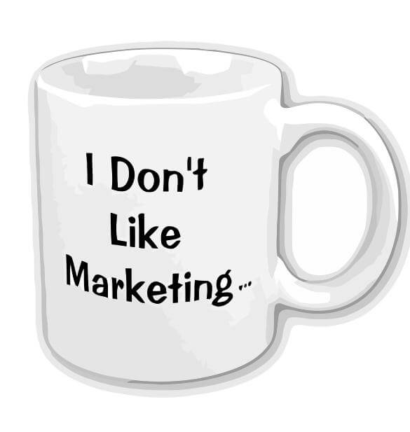 Coffee Cup - I Don't Like Marketing